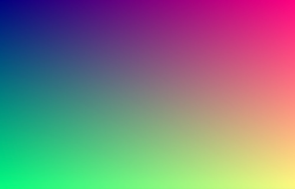 UV coordinate visualization from the full-screen quad fragment shader output